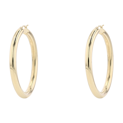 14K Yellow Gold Hoop Earrings