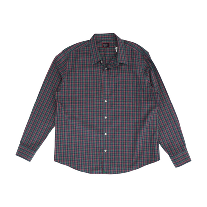 Multi Plaid Long Sleeve Button Down