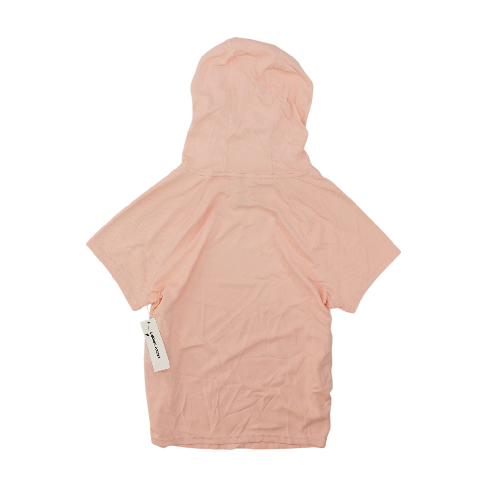 Peach Solid Hoodie Pullover