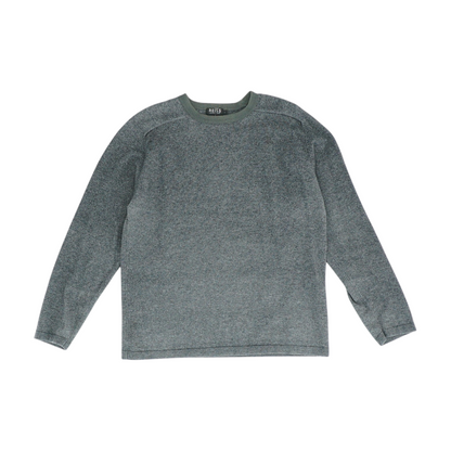 Gray Solid Pullover Sweater