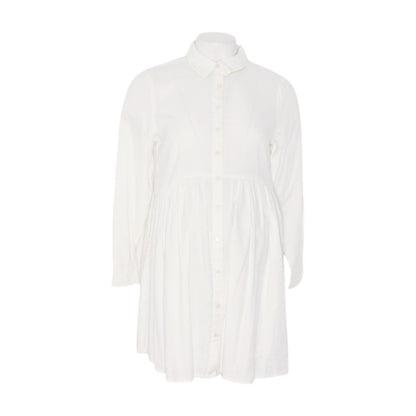 White Maternity Button Down