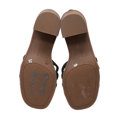 Black Block Heel Sandals