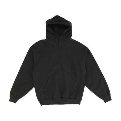 Black Solid Hoodie Pullover