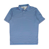 Blue Striped Short Sleeve Polo