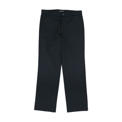 Black Solid Khaki Pants