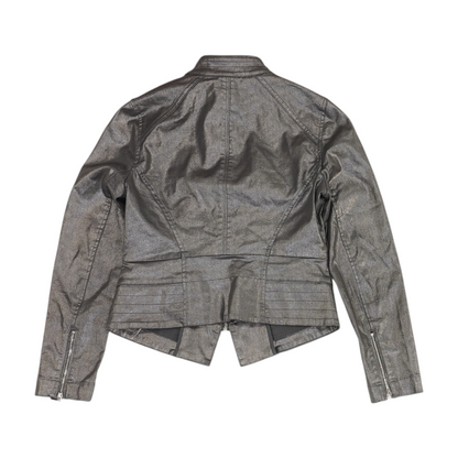 Gray Petite Solid Jacket