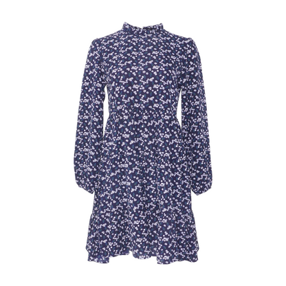 Navy Floral Midi Dress