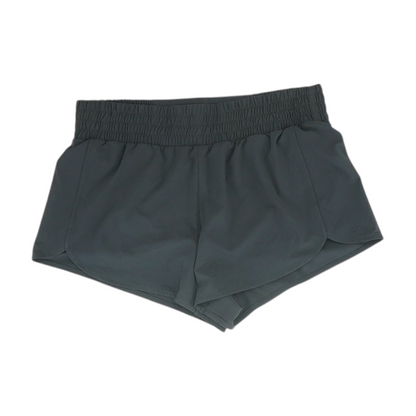 Black Solid Active Shorts