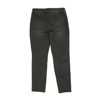 Black High Rise Slim Leg Jeans