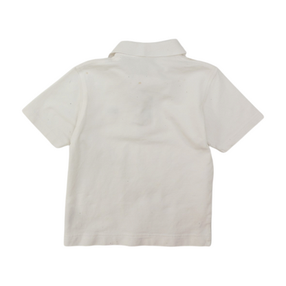 White Short Sleeve Polo