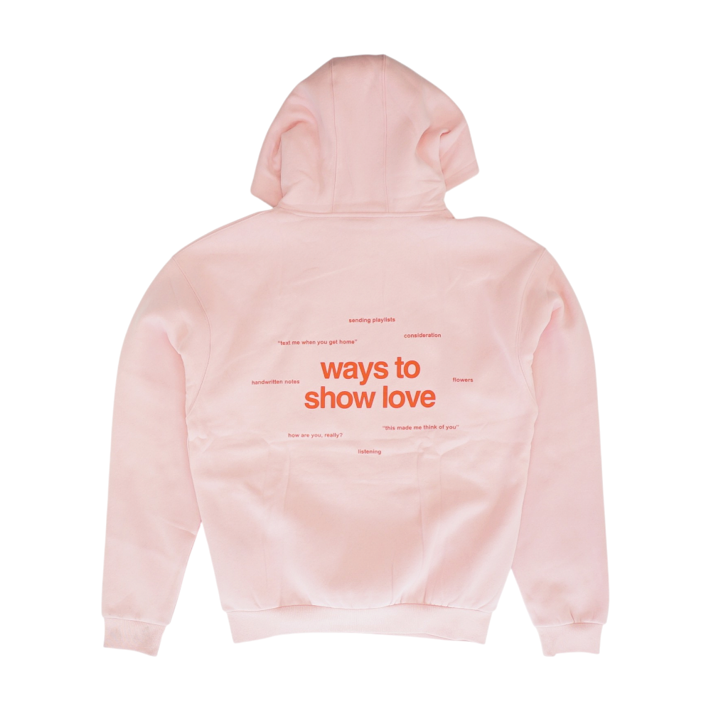 Pink Solid Hoodie Pullover