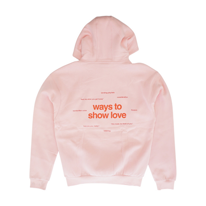 Pink Solid Hoodie Pullover