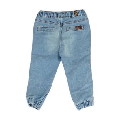 Blue Solid Jeans