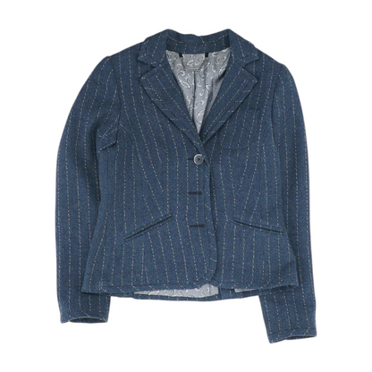 Navy Abstract Blazer