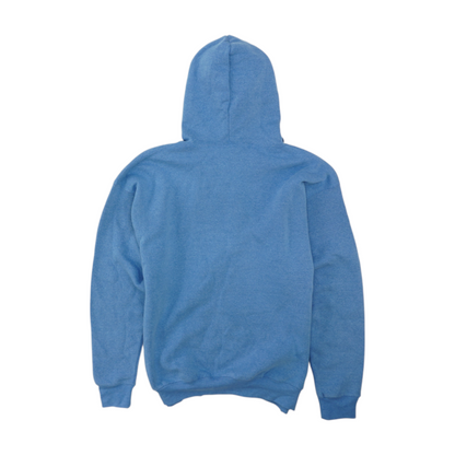 Blue Solid Hoodie Pullover
