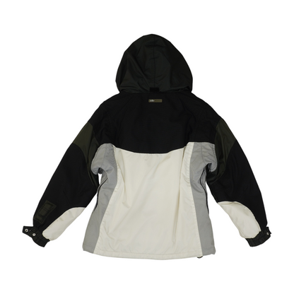White Color Block Jacket