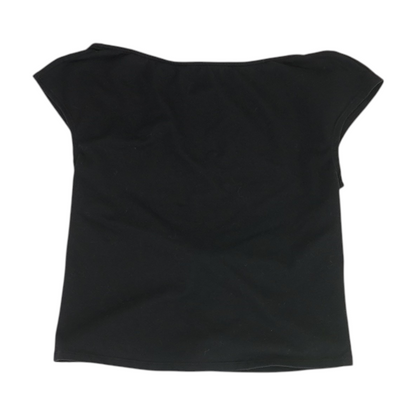 Black Cropped Blouse