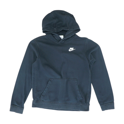 Black Solid Hoodie Pullover