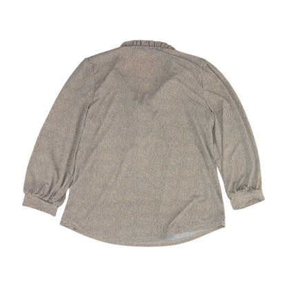 Beige Animal Print Blouse