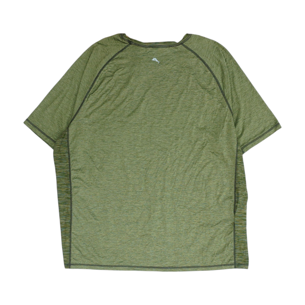 Tommy Bahama Green Solid Active T-Shirt – Image 2