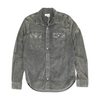 Gray Solid Long Sleeve Button Down