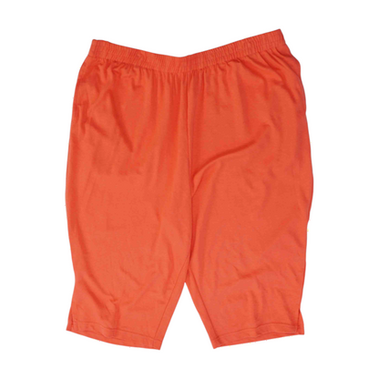 Coral Petite Solid Active Capris