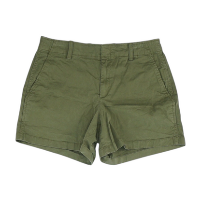 Green Solid Chino Shorts