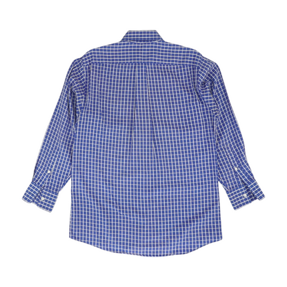 Blue Check Long Sleeve Button Down