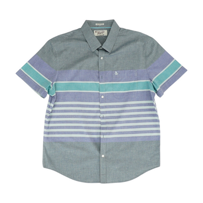 Multi Striped Short Sleeve Button Down