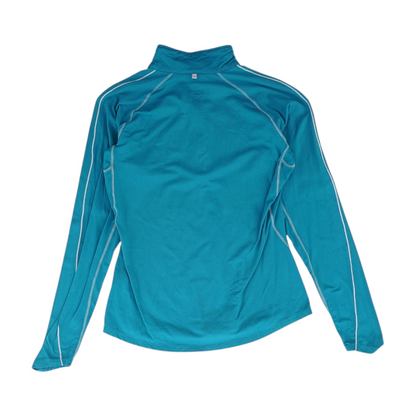 Teal Solid 1/4 Zip Pullover