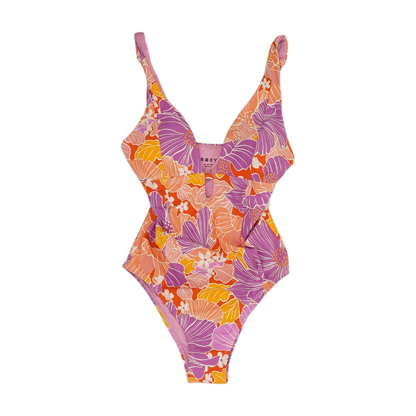 Purple Floral One-Piece