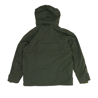 Green Solid Rain Jacket