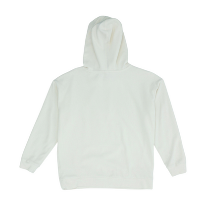 Beige Solid Hoodie Pullover