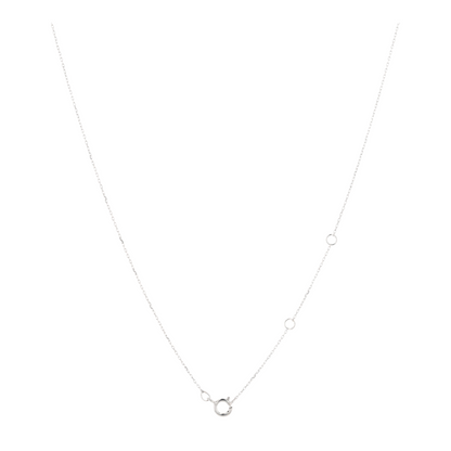 10K White Gold Synthetic Emerald Pendant Necklace