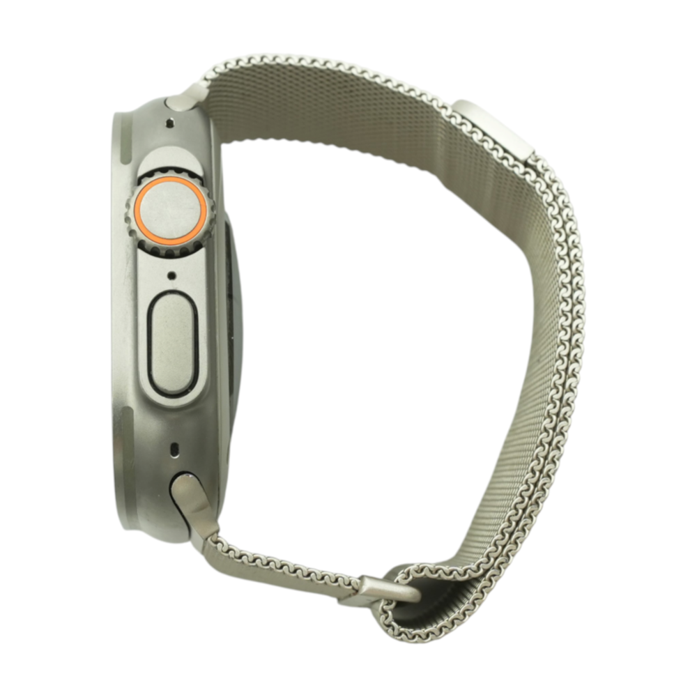 49mm Ultra 2 Gray Smartwatch Silver Band M/L