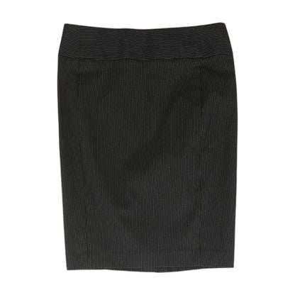 Black Striped Midi Skirt