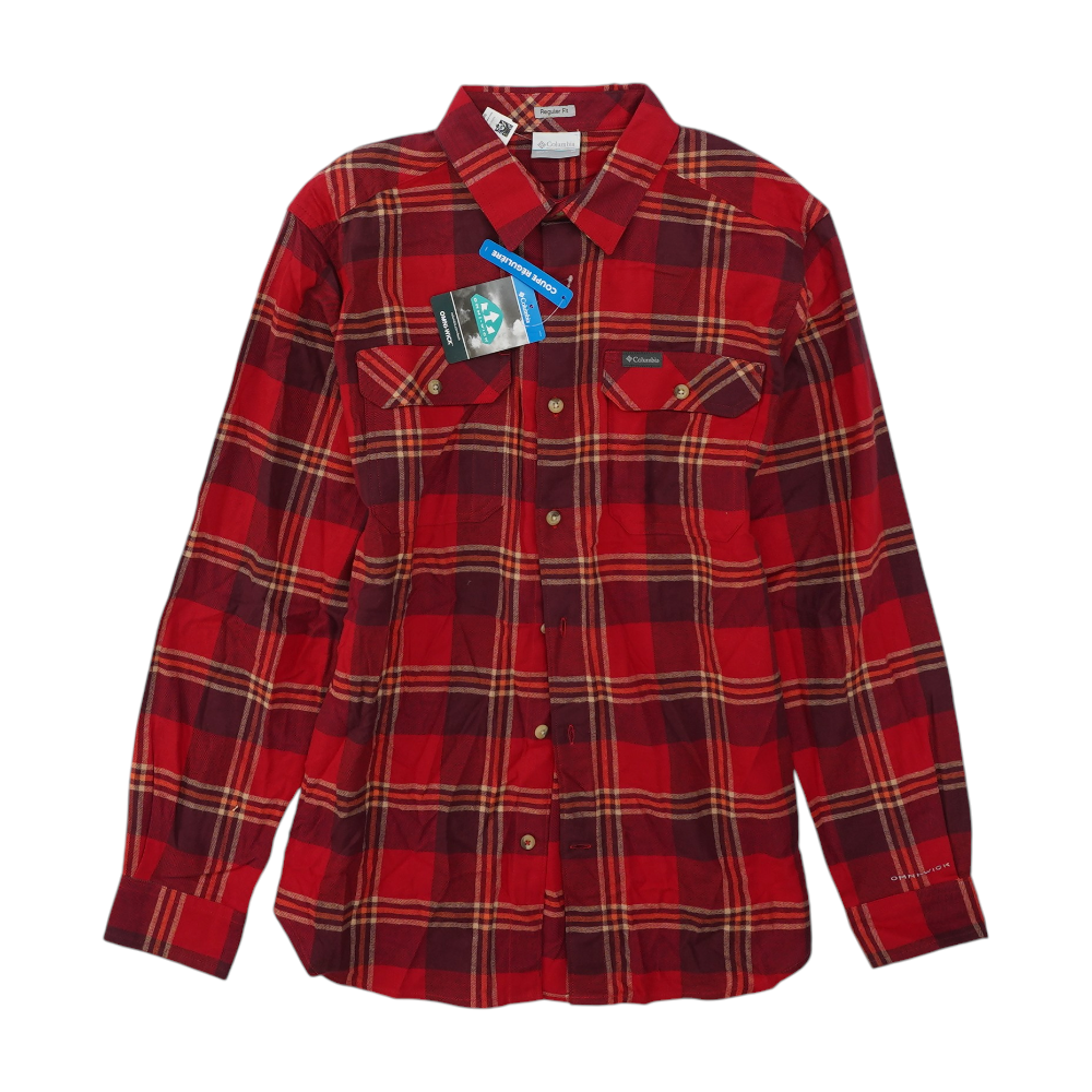 Red Plaid Flannel Button Down