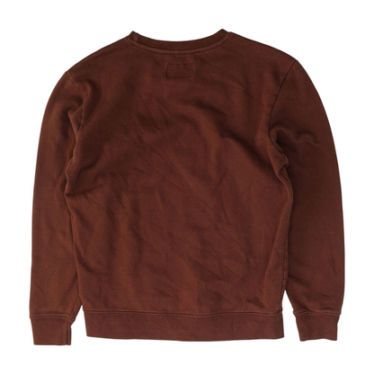 Maroon Solid Sweatshirt Pullover