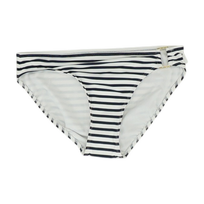 White Striped Swim Bottom