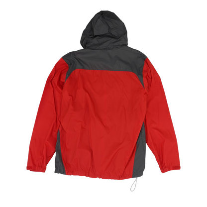 Red Color Block Rain Jacket