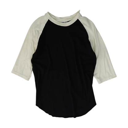 Black Color Block Raglan T-Shirt