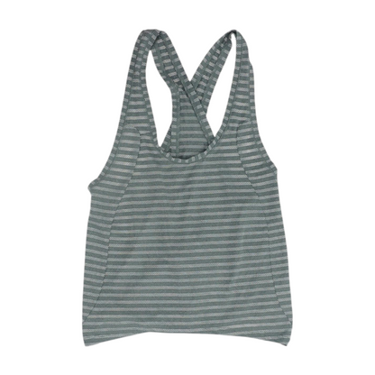 Gray Striped Active T-Shirt