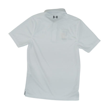 White Solid Short Sleeve Polo