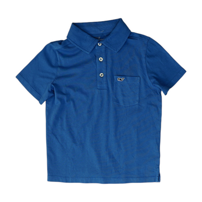 Blue Short Sleeve Polo