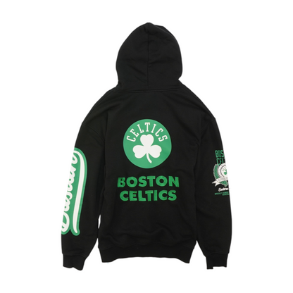 Black Boston Celtics Solid Hoodie Pullover