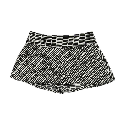 Black Print Mini Skort