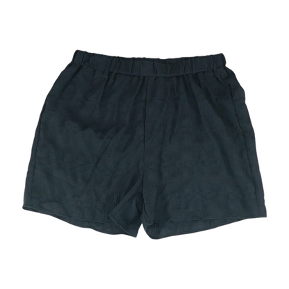 Black Solid Chino Shorts
