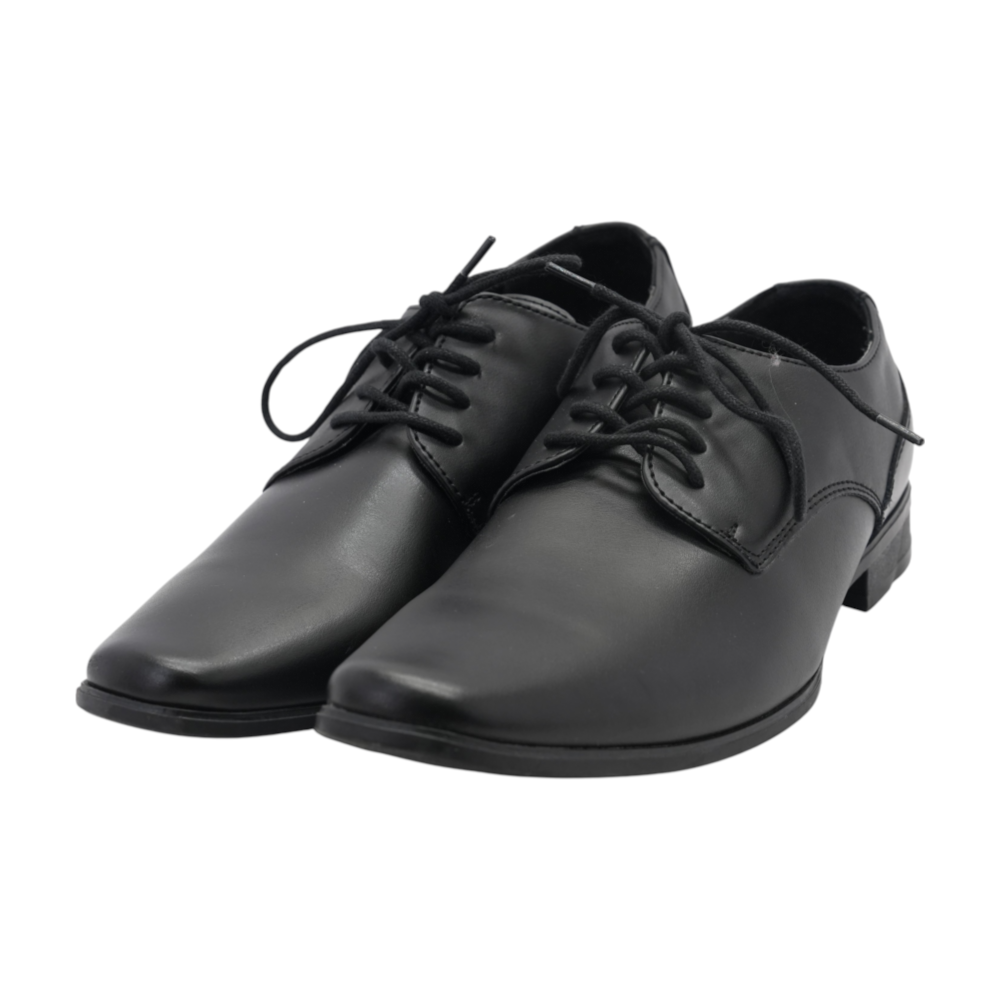 Black Lace-Up Dress Shoes