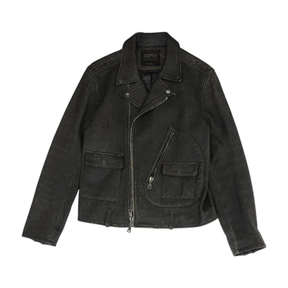 x led Zeppelin 100% Sheep Skin Leather Jacket
