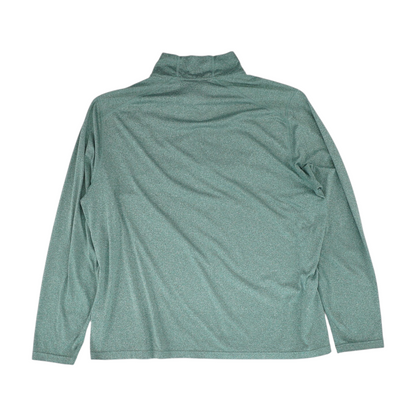 Green Solid 1/4 Zip Pullover